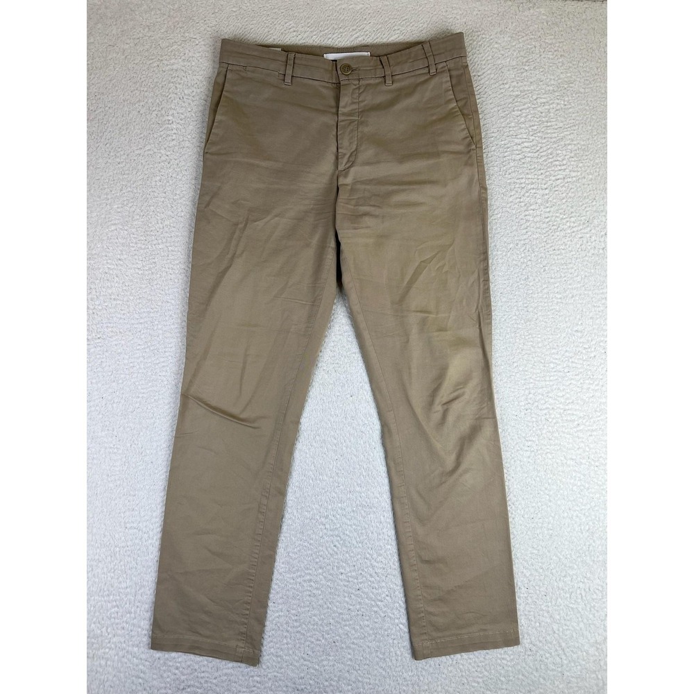 Norse Projects Pants Mens 30x30 Beige Aros Slim Light Stretch Chino Casual